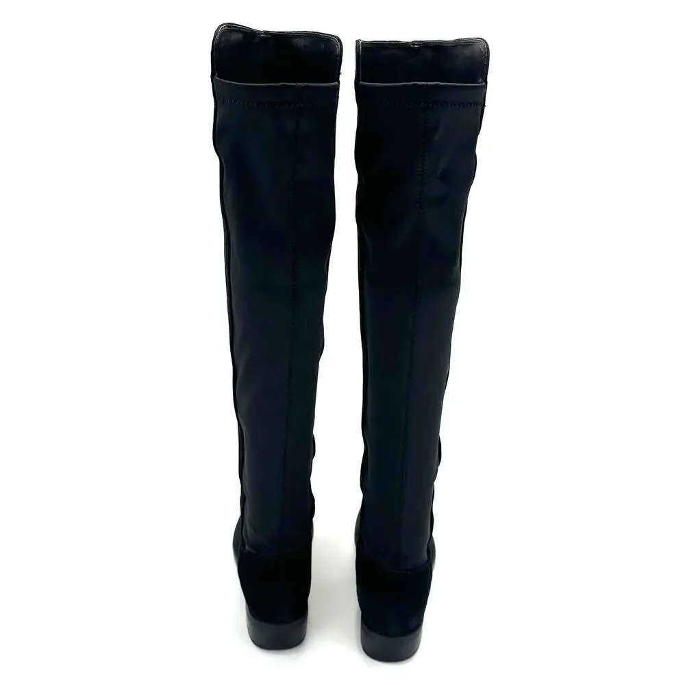 Blondo Velma Flat Over-The-Knee Tall Boot Size 7.5M Black Leather Waterproof OTK